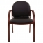 Кресло для приемных и переговорных CH-659, экокожа, черное матовое, 6066646 - 2