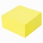 Блок самоклеящийся (стикеры) BRAUBERG НЕОНОВЫЙ 76х76 мм, 400 листов, желтый, 111352 - 1