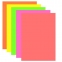 Цветная бумага А4 ТОНИРОВАННАЯ В МАССЕ, 10 листов 5 цветов (неон), BRAUBERG, 210х297 мм, 128006 - 2