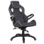 Кресло компьютерное BRABIX "Techno Pro GM-003", экокожа, черное/серое, вставки серые, 531814 - 2