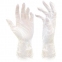 Перчатки виниловые КОМПЛЕКТ 5 пар (10 шт.) неопудренные, размер М (средний), белые, DORA, 2004-002 - 2