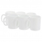 Набор кружек для чая и кофе, 6 штук, объем 320 мл, белое стекло, "Essence White", LUMINARC, N1230 - 1