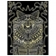 Гравюра-антистресс с эффектом золота "Ученый кот", 18х24 см, основа, штихель, LORI, Гр-545 - 3