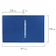 Папка с пластиковым скоросшивателем BRAUBERG "Office", синяя, до 100 листов, 0,5 мм, 222644 - 7