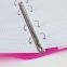Тетрадь на кольцах А5 175х220 мм, 120 л., пластик, клетка, с резинкой, BRAUBERG, розовая, 403572 - 5