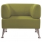 Кресло мягкое "Норд", "V-700", 820х720х730 мм, c подлокотниками, экокожа, светло-зеленое - 1