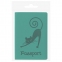 Обложка для паспорта STAFF, мягкий полиуретан, "Кошка", бирюзовая, 237616 - 5
