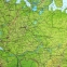 Карта России физическая 101х70 см, 1:8,5М, с ламинацией, интерактивная, европодвес, BRAUBERG, 112392 - 1