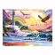 Картина по номерам А3, ОСТРОВ СОКРОВИЩ "Морской пейзаж", акриловые краски, картон, 2 кисти, 663255 - 6