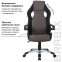 Кресло компьютерное BRABIX "Techno GM-002", ткань, черное/серое, вставки белые, 531815 - 9