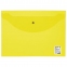Папка-конверт с кнопкой STAFF, А4, до 100 листов, прозрачная, желтая, 0,12 мм, 226031 - 1