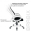Кресло офисное BRABIX PREMIUM "Genesis EX-517", пластик белый, ткань/экокожа/сетка черная, 531573 - 10