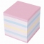Блок для записей STAFF проклеенный, куб 9х9х9 см, цветной, чередование с белым, 129208 - 1