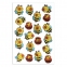Наклейки гелевые "Весёлые пчёлки", многоразовые, голографические, 10х15 см, ЮНЛАНДИЯ, 661827 - 1