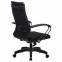 Кресло офисное МЕТТА "К-19" пластик, ткань-сетка, сиденье и спинка мягкие, черное - 4