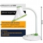 Настольная лампа-светильник SONNEN OU-608, на подставке, светодиодная, 5 Вт, белый/зеленый, 236670 - 2