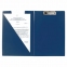 Папка-планшет BRAUBERG, А4 (340х240 мм), с прижимом и крышкой, картон/ПВХ, РОССИЯ, синяя, 221489 - 7