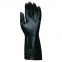 Перчатки латексно-неопреновые MAPA Technic/UltraNeo 420, хлопчатобумажное напыление, размер 8 (M), черные - 2