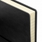 Блокнот МАЛЫЙ ФОРМАТ (100х150 мм) А6, BRAUBERG "Black Jack", 128 л., гладкий кожзам, резинка, клетка, черный, 125243 - 3