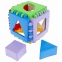 Логический куб "Мини" пластиковый, ширина 8х8 см, 6 стенок, 6 форм, РЫЖИЙ КОТ, И-3928 - 1