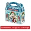 Подарок новогодний "Домик Деда Мороза", НАБОР конфет 1000 г, картонная коробка, WELDAY - 1
