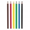 Карандаши цветные ПИФАГОР "ЗЕБРА", 6 цветов, утолщенные, пластиковые, 181697 - 1