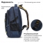 Рюкзак BRAUBERG TITANIUM универсальный, синий, желтые вставки, 45х28х18см, 270768 - 2