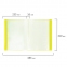 Папка 20 вкладышей BRAUBERG "Neon", 16 мм, неоновая желтая, 700 мкм, 227449 - 7