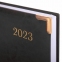 Ежедневник датированный 2023 А5 138x213 мм BRAUBERG "Senator", под кожу, черный, 114065 - 4