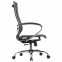 Кресло офисное МЕТТА "К-9" хром, прочная сетка, сиденье и спинка регулируемые, черное - 2