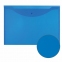 Папка-конверт с кнопкой БОЛЬШОГО ФОРМАТА (300х430 мм), А3, прозрачная, синяя, 0,15 мм, STAFF, 228666 - 7