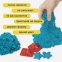 Песок для лепки кинетический BRAUBERG KIDS, синий, 500 г, 2 формочки, ведерко, 665095 - 1
