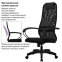Кресло офисное МЕТТА "SU-B-8" пластик, ткань-сетка, сиденье мягкое, черное - 10