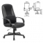 Кресло офисное BRABIX "City EX-512", кожзаменитель черный, ткань черная, TW, 531407 - 4