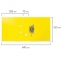 Папка-регистратор BRAUBERG "EXTRA", 75 мм, желтая, двустороннее покрытие пластик, металлический уголок, 228574 - 7