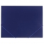 Папка на резинках BRAUBERG "Contract", синяя, до 300 листов, 0,5 мм, бизнес-класс, 221797 - 1