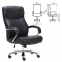 Кресло офисное BRABIX PREMIUM "Total HD-006", НАГРУЗКА до 180 кг, экокожа, хром, черное, 531933 - 1