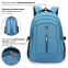 Рюкзак BRAUBERG HIGH SCHOOL универсальный, 3 отделения, "Скай", голубой, 46х31х18 см, 225517 - 1