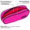 Пенал-косметичка BRAUBERG овальный, полиэстер, "Pink", 22х9х5 см, 229270 - 1