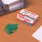 Скрепки ОФИСМАГ, 25 мм, зеленые, 100 шт., в картонной коробке, 226246 - 6