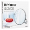 Зеркало настольное BRABIX, круглое, диаметр 17 см, двустороннее, с увеличением, прозрачная рамка, 607424 - 6
