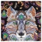 Алмазная мозаика Арт-Терапия "Ночной волк", более 1000 элементов, 20х20 см, ORIGAMI, 03214 - 3