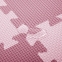 Коврик-пазл напольный 0,9х0,9 м, мягкий, розовый, 9 элементов 30х30 см, толщина 1 см, ЮНЛАНДИЯ, 664660 - 4