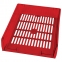 Лотки горизонтальные для бумаг, КОМПЛЕКТ 3 шт., 340х270х70 мм, тонированный красный, BRAUBERG "Office", 237260 - 3