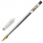 Ручка гелевая BRAUBERG "EXTRA GLD", ЧЕРНАЯ, корпус прозрачный, узел 0,5 мм, линия 0,35 мм, 143901 - 1