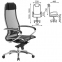 Кресло офисное МЕТТА "SAMURAI" S-1.04, сверхпрочная ткань-сетка, черное - 1