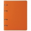 Тетрадь на кольцах А5 (180х220 мм), 120 листов, под кожу, клетка, BRAUBERG "Joy", оранжевый/светло-оранжевый, 129992 - 6