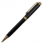Ручка подарочная шариковая GALANT "Black", корпус черный, золотистые детали, пишущий узел 0,7 мм, синяя, 140405 - 1