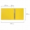 Папка на 4 кольцах с передним прозрачным карманом BRAUBERG, картон/ПВХ, 65 мм, желтая, до 400 листов, 223533 - 8
