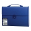 Папка-портфель пластиковая BRAUBERG А4 (332х245х35 мм), 13 отделений, синяя, 221379 - 1